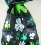 Beautiful shamrock scarf to wear on St. Patrick's Day or just to remind others that your Irish heritage is very much alive.