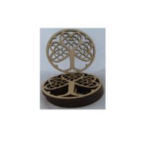 Set of Wood Shamrock Coasters